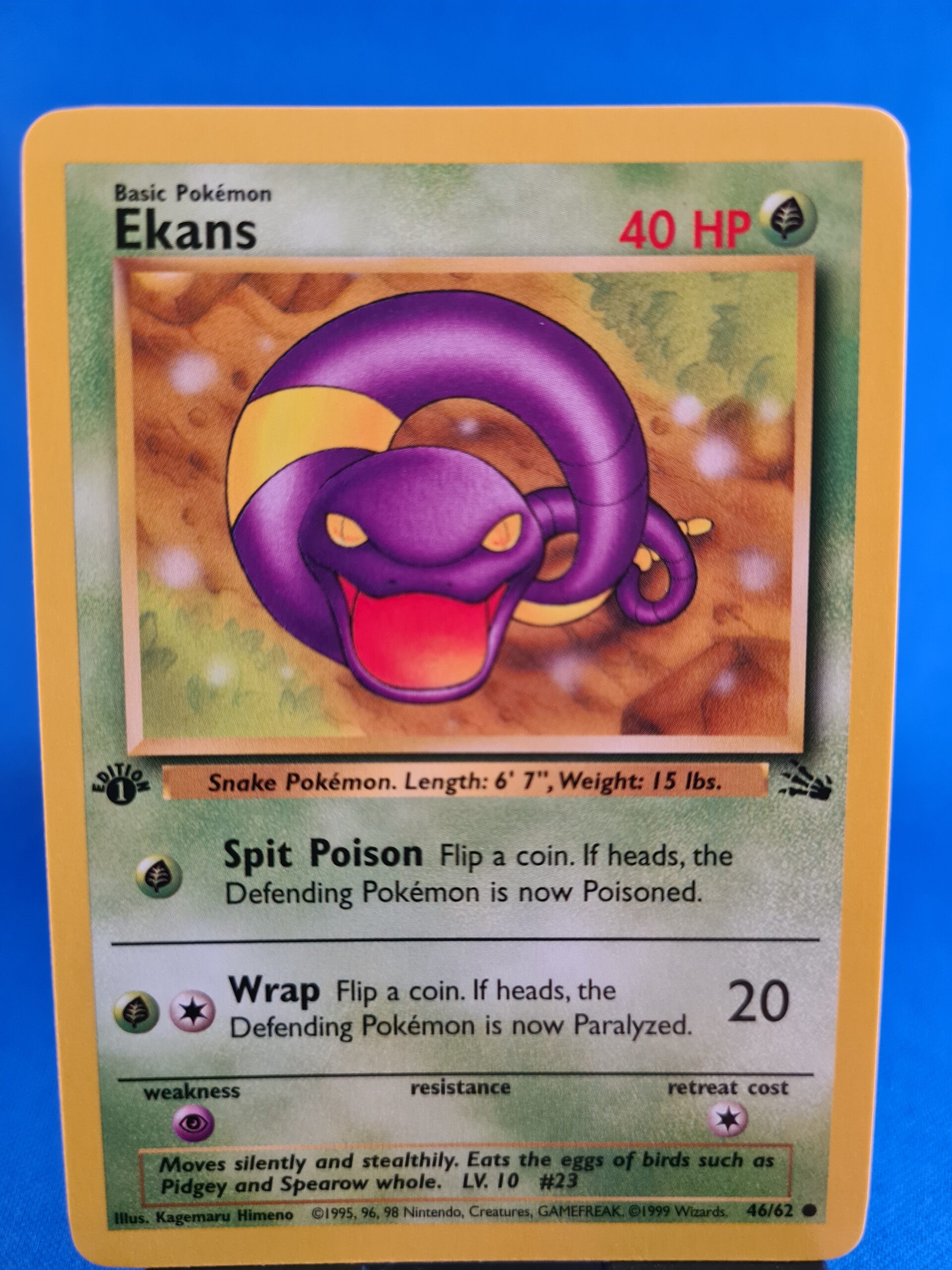 Ekans 46/62  Fossil (1st edition) - VintageTCG.nl
