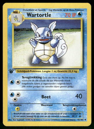 Wartortle 42/102 - Base (1st edition) (NL) (NM)