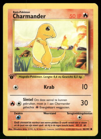Charmander 46/102 - Base (1st edition) (NL) (NM)